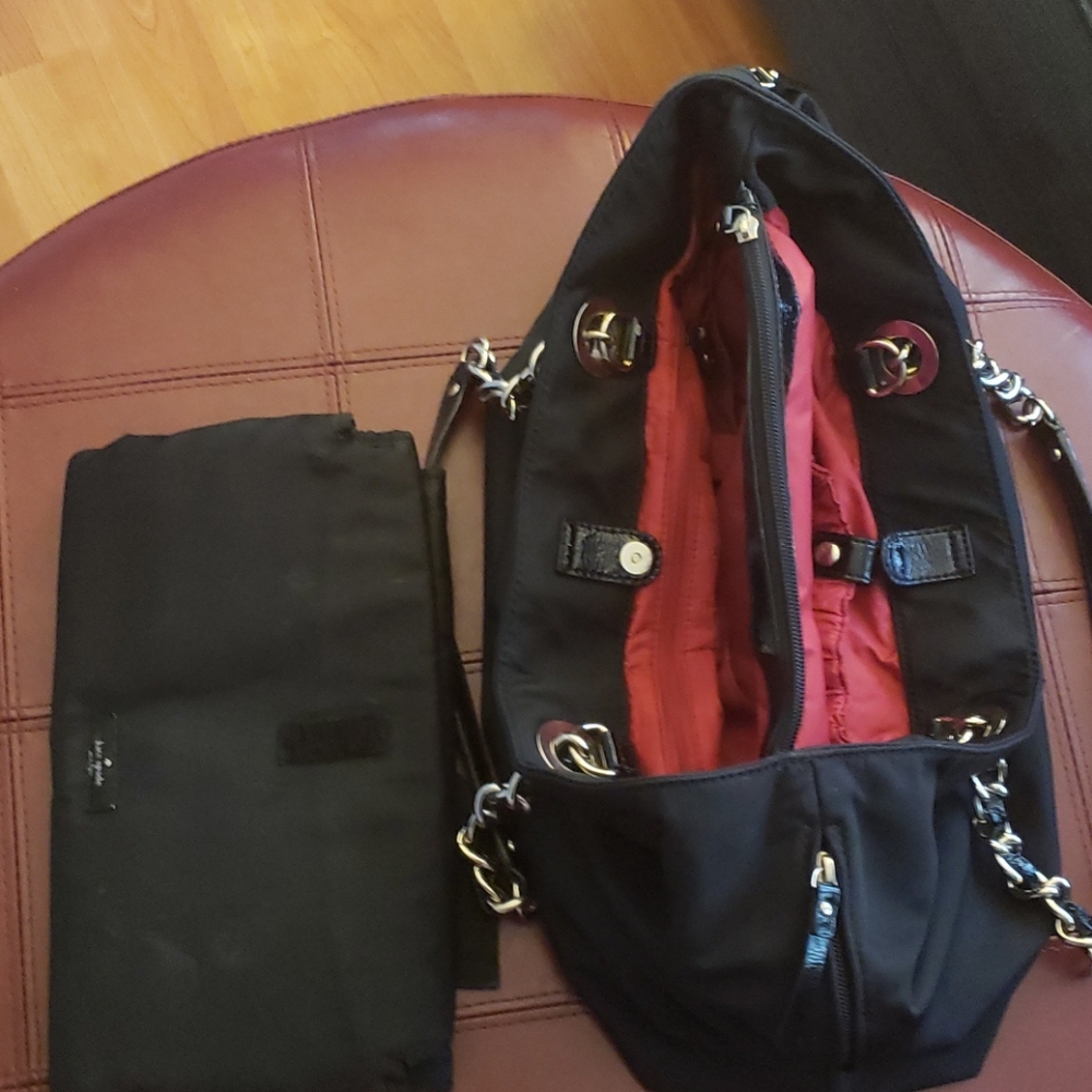 Kate spade diaper bag with changing pad